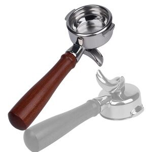 CAPFEI Elegant Brown and Silver Portafilter, 2 ears 58mm